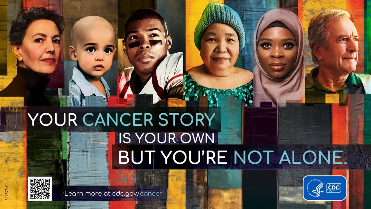 Your cancer story is your own, but you're not alone. Learn more at cdc.gov/cancer/.