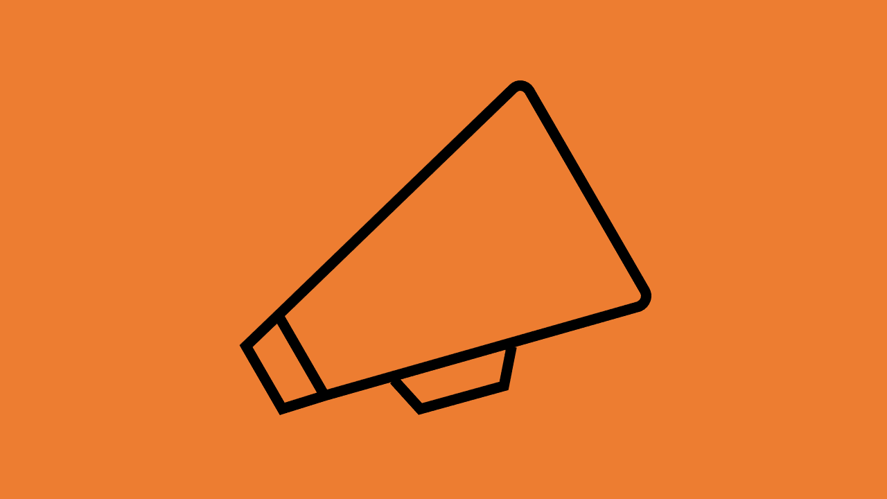 A graphic of a megaphone