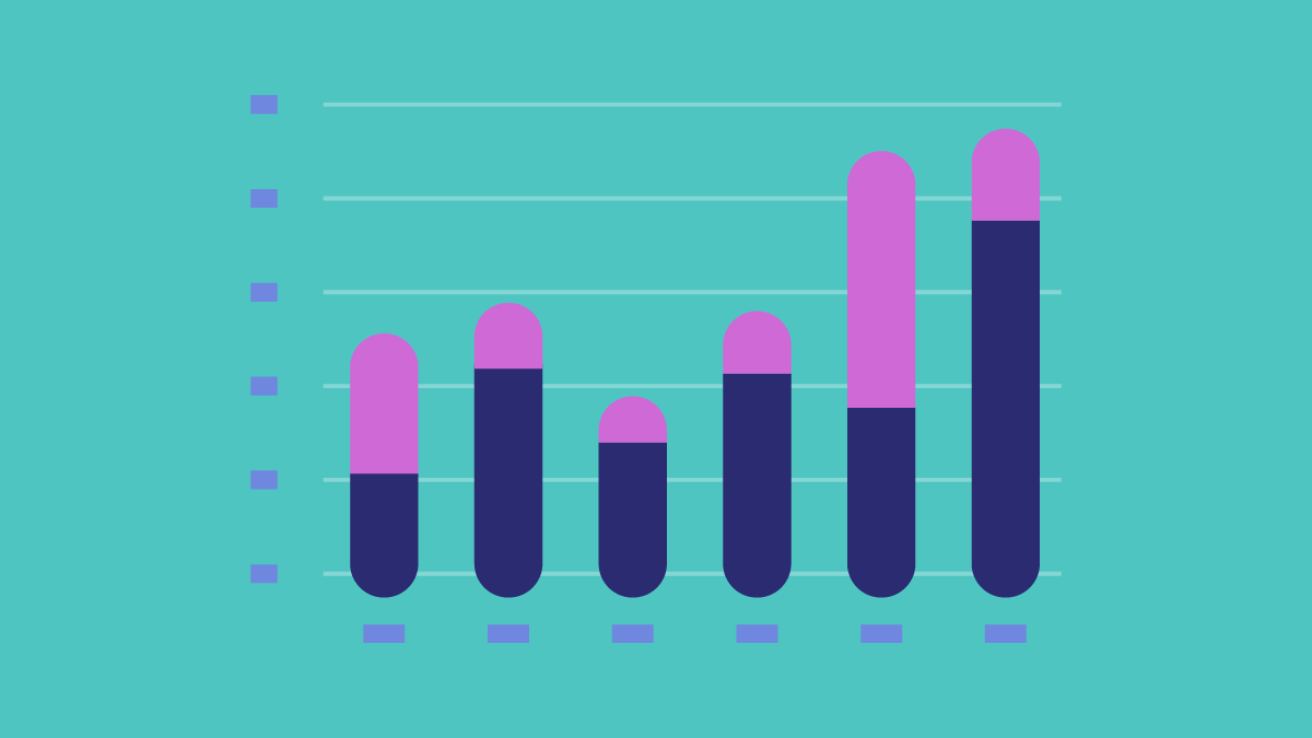 illustration to represent a bar graph