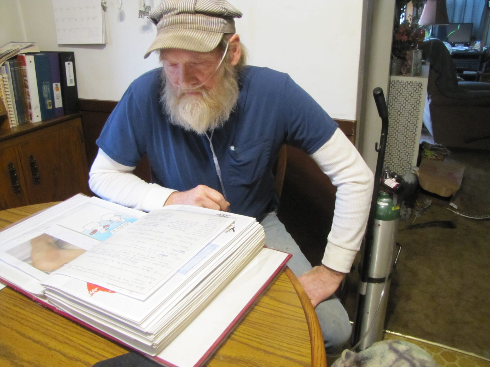 man sitting at a table