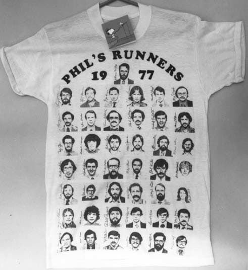 The T-shirt was made for Phillip Brachman, who was director of the EIS at the time and it was for the EIS Conference Fun Run.