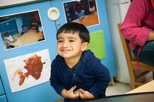 4 -year old boy smiling