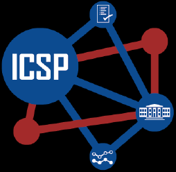 Graphic shows ICSP connecting with the White House, data producers, and data analysts.