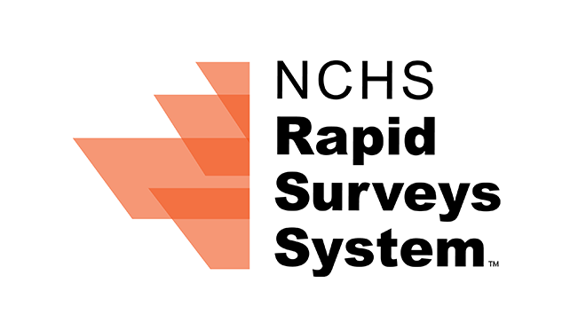 The RSS logo shows four stylized orange data bars turned sideways and the words NCHS Rapid Surveys System