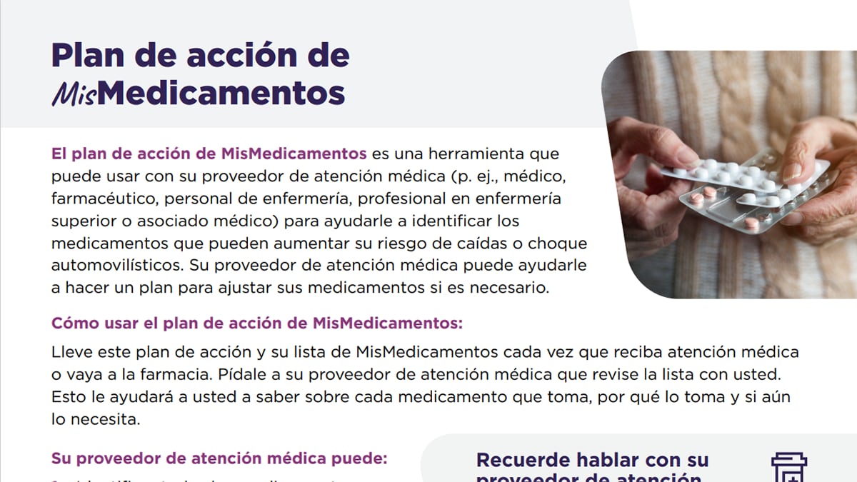 mymedications action plan spanish