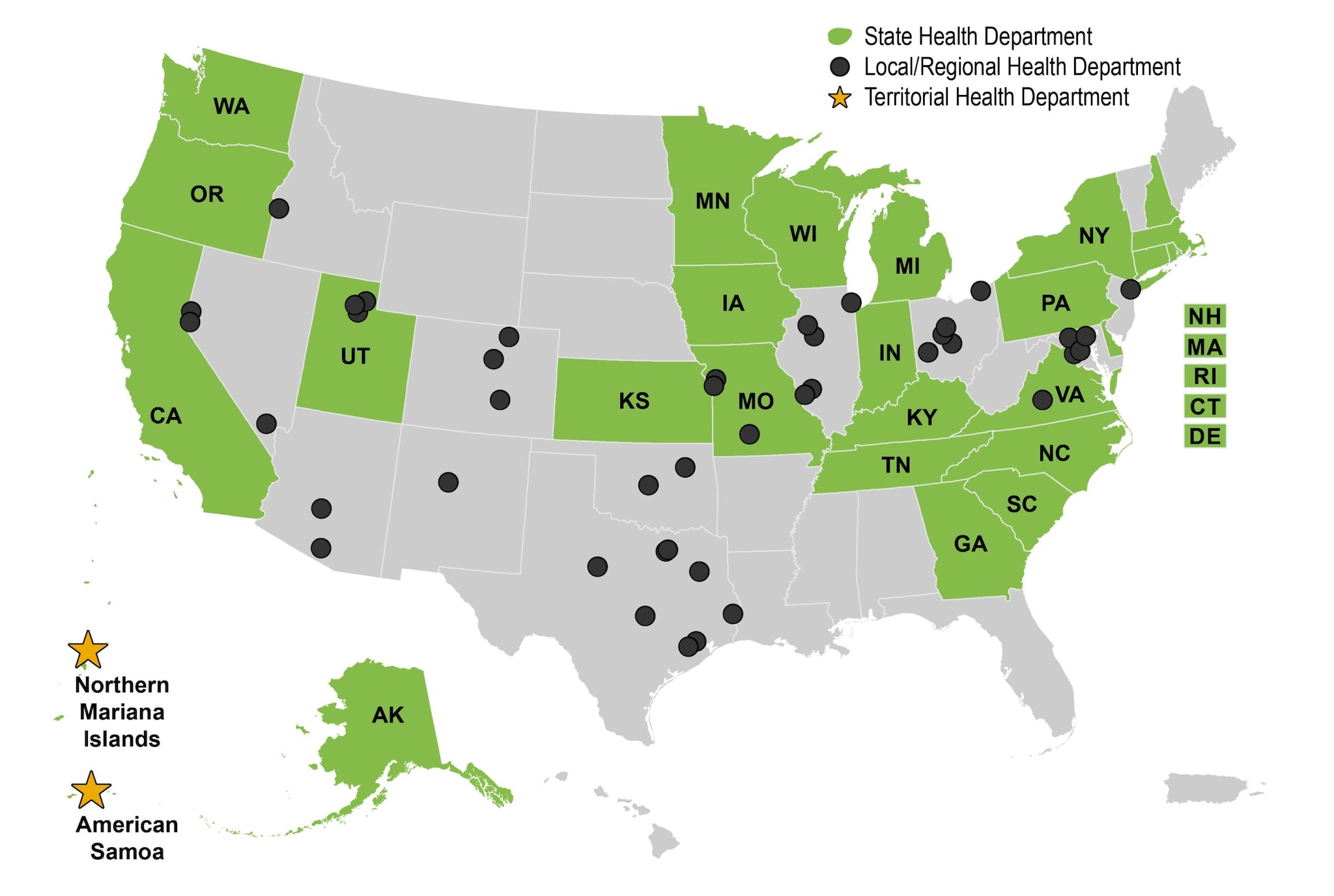 Map of NEARS participants