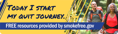 Today I start my quit journey. Free resources provided by smokefree.gov