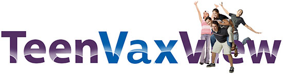 Logo for TeenVaxView.