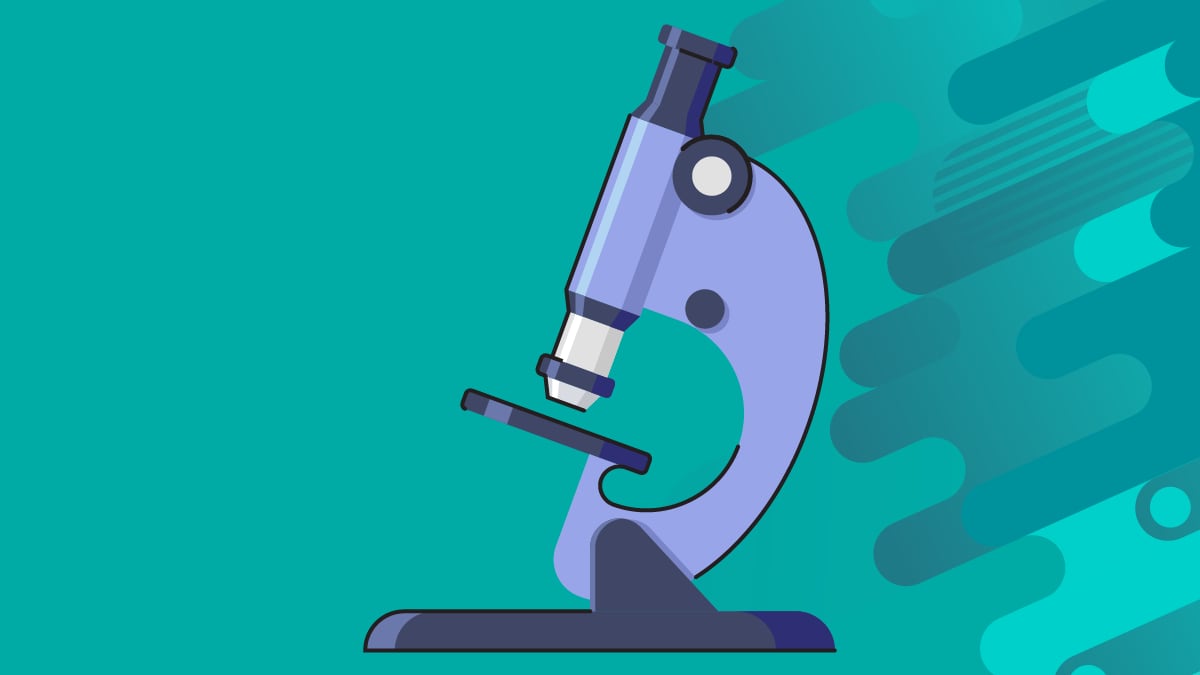 An illustration of a microscope